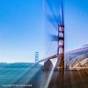 Golden Gate Bridge from Fort Baker, Sausalito - 1078  30 x 30 cm - Classic Print Matted