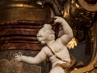 The Wieskirche  Cherub on the left of the "Scourged Savior"